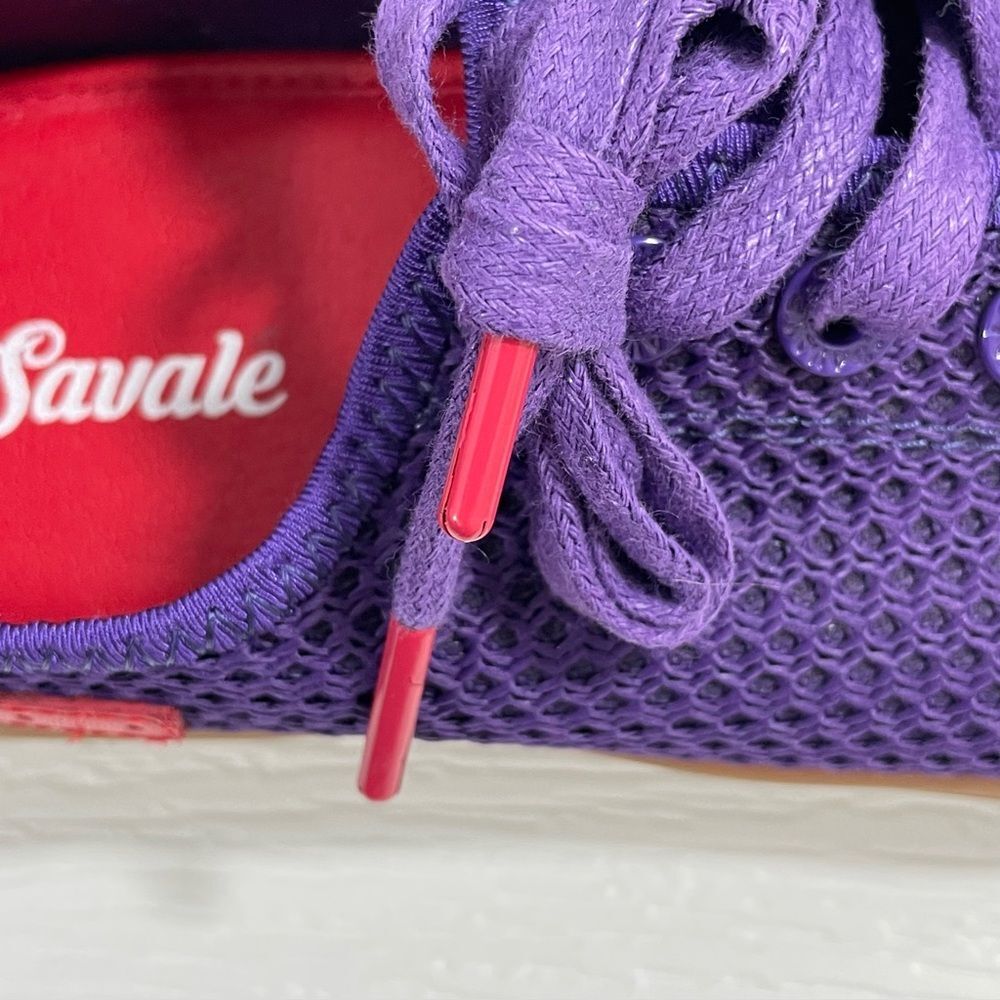 Savale Seika Purple Gum Mesh Sneaker Shoes Size US 9 EU 43 - Picture 9 of 11